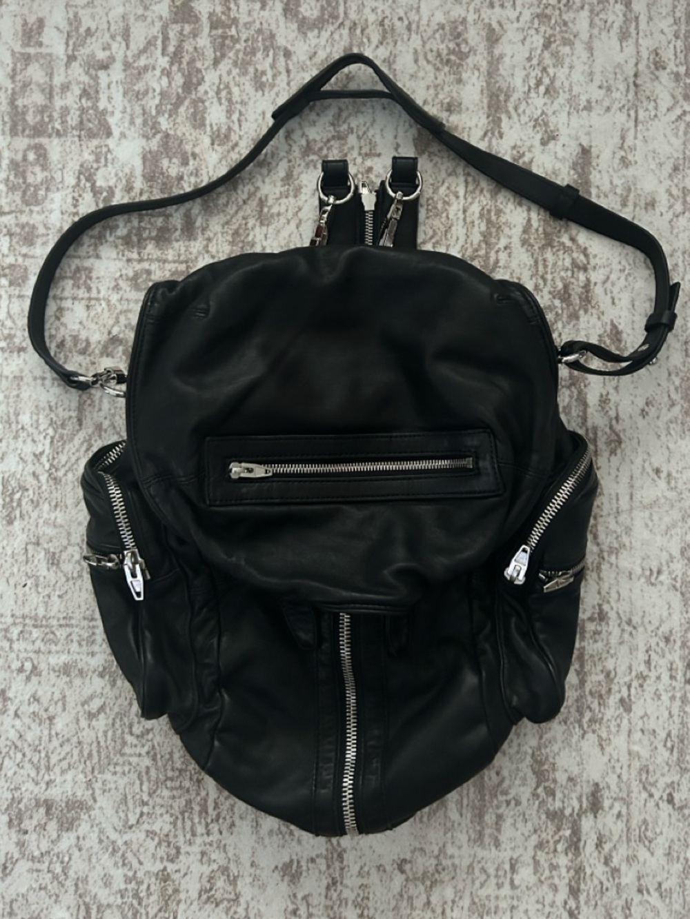 Alexander Wang Marti Backpack Lambskin in Black/Silver *EXCELLENT CONDITION*